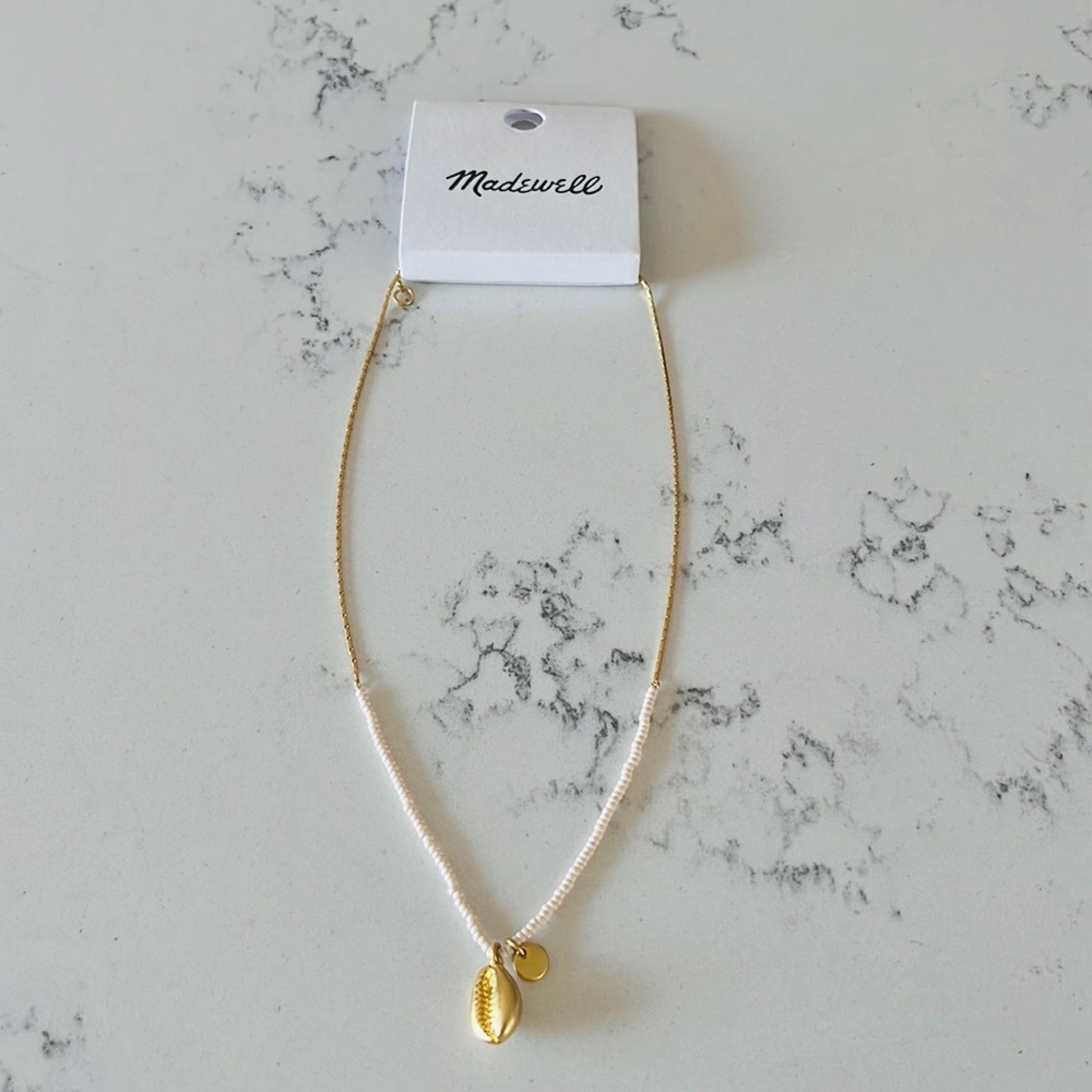 Madewell Shell Seed Bead woman’s Necklace - Picture 4 of 11